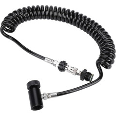 cersalt Tube Paintball Tube Corrugated Hose Valve Tube Paintball Marker for CO2 Tanks for 4500 Psi HPA Systems for 3000 PSI