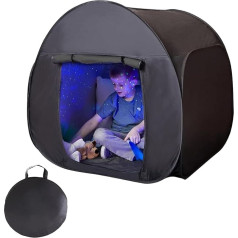 Pop Up Play Tent, Sensory Tent for Children to Play Relaxing, Helps with Anxiety, Children's Tent for Indoor, 120 cm x 120 cm x 120 cm, Sensory Tent, Blackout for Autistic Children, for Indoor Use