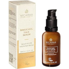 MICARAA Bakuchiol Anti-Ageing Serum, Natural Retinol Serum, High Dosage, Moisturising Face, Anti-Wrinkle Face Serum, Anti Ageing Natural Cosmetics