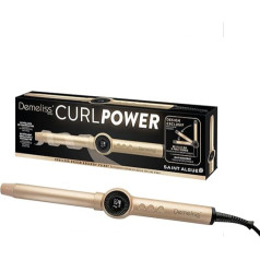 Demeliss Saint Algue - Curl Power Foldable Hair Curler - Ultralight to Use - 180° Foldable - 10 Temperature Levels - Digital Display - For All Hair Types - With Heat-resistant Glove
