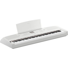 Yamaha DGX-670WH Digital Piano Keyboard Greaded Hammer with 88 Keys (White)
