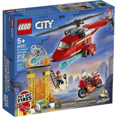 LEGO City Fire Rescue Helicopter 60281 Building Kit; Firefighter Toy and Fun Playset for Kids, New 2021 (212 Pieces)