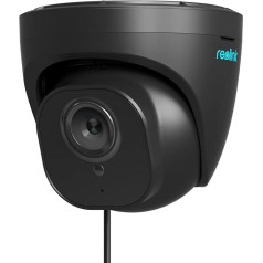 Reolink 4K Smart IP Camera Outdoor with Person/Car Detection, 8MP PoE Outdoor Surveillance Camera with IP67 Waterproof, 30 m IR Night Vision, Audio, MicroSD Card Slot, Time Lapse (1, Black)