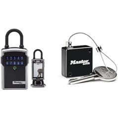 Master Lock Bluetooth Key Cabinet + Retractable Key Cable [Bluetooth or Combination Lock] [Shackle] [Weatherproof] 5440EURD - Select Access® Smart Key Cabinet