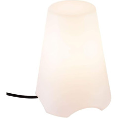 SLV Outdoor Table Lamp Kirocone Outdoor Table Lamp E27 Plastic Shade IP44 Protection Class Mobile Light Outdoor Ideal for Garden, Balcony, Patio, Table Lighting