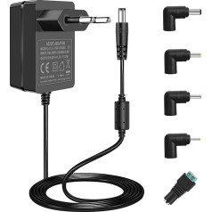 DC 9V 1.5A 1A Power Supply Adapter, AC110-240V Switching Power Supply, 9V Charger for 9Vdc Arduino UNO R3, Schwinn Bike, Crosley Cruiser Turntable, Electronic Scales Transformer