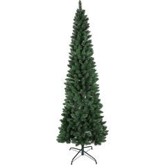 Christmas Tree Slim Pine Green 210cm Surface Realistic Opening Umbrella 58cm Diameter (Green)