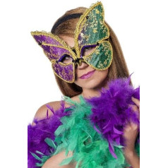Venetian Mask Butterfly Lilac/Green