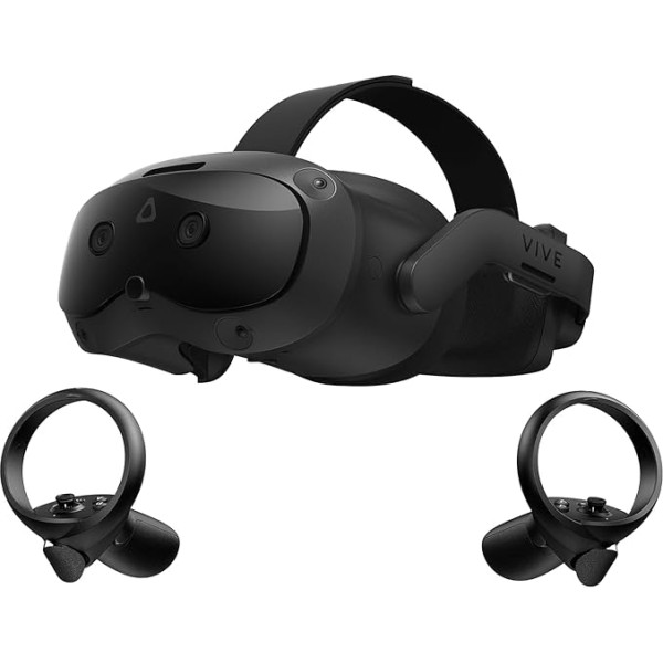 HTC Vive Focus Vision Bundle – Mixed Reality und PC VR Headset + Controller – Consumer Edition + Vive Wired Streaming Kit – DisplayPort-Modus kompatibel
