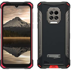 DOOGEE S86 Pro Outdoor Smartphone without Contract, Infrared Forehead Thermometer, 8500 mAh Battery, 8GB + 128GB, IP68 & IP69K Waterproof Mobile Phone, 2W Speaker, 16MP Quad Camera, 6.1 Inch Gorilla