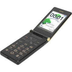 Seniors Folding Phone, Unlocked 3G SOS Big Button GSM Mobile Phone Folding Phone 2.8 Inch LCD and Prominent Buttons Mobile Phone One Touch Dial Clear Sound Quality for Seniors Children (Gold)