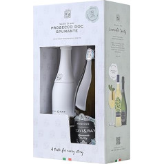 SCAVI & RAY Prosecco Spumante DOC Gift Set (0.75 L) Alk. 11% Vol. | Italian Sparkling Wine Including Exclusive SCAVI & RAY Spice Mill - High Quality Gift for Gourmets