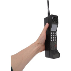 Metal 80s Retro Mobile Phone Model Shooting Props Retro Mobile Phone Model Retro Brick Shaped Mobile Phone Shooting Props Restaurant Decorations Home Decorations (Black)