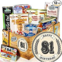 81st Gift + Birthday Gifts 81 Years + Ostprodukte Gift Set