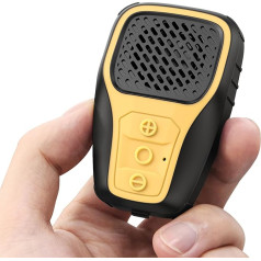 Inwa Portable Bluetooth Speaker, Wireless Clip Speaker, IP67 Waterproof, Built-in Microphone for Music/Calls, Mini Speaker for Work/Home/Outdoor/Bicycle (Yellow)
