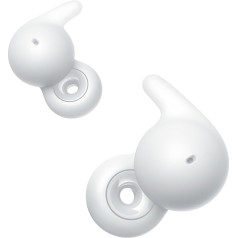 Sony LinkBuds Open - Wireless Earbuds with Open Design - Transparent Sound, All-Day Comfort, Sweat-Resistant, Multipoint Connection, 22h Battery, Compatible with iOS & Android - White