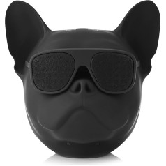 Tbest Bluetooth Speaker, Large, Popsocket French Bulldog, Bluetooth Speaker, Wireless Speaker, Portable, Dog-Shaped Stereo Sound Music Player, Wireless Speaker