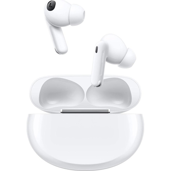 OPPO Enco X2 Wireless Headphones, Earbuds & Charging Case with Up to 27 Hours Playback, Ultra HD Sound, Noise Cancelling, Bone Sound Microphone, Bluetooth 5.2, Touch & Voice Control, White