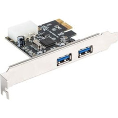 Karte pci express - usb 3.1 gen.1 2 porti + zema profila atbalsts