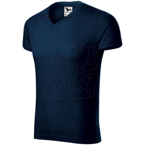 Slim Fit T-krekls ar V veida kakla izgriezumu M MLI-14602 / M