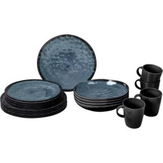 BRUNNER Melamin ESS Geschirr Set Lunch Box 16-teilig Camping Reise Teller Becher