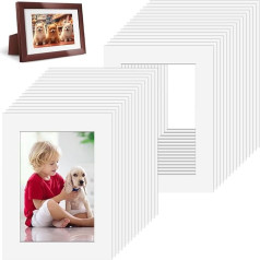 White Mounts for Frames Cut to Size 7x5 Picture Frame Mats, Mount Card Mounting Board for Framing Picture Frame Mounts for Display, Artwork, Photos, Paintings