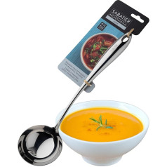 Taylors Eye Witness Sabatier Professional Large Ladle Made of Highly Polished Stainless Steel Strong Kitchen Helper Perfect for Serving Soups, Sauces and Stews Dishwasher Safe