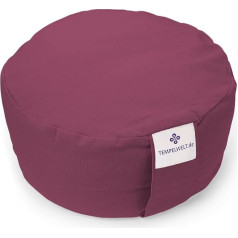 Bodhi Meditation/Yoga Cushion Round 36x15 cm Polystyrene Beads Filling, Cotton Cover Linen Suitable for Allergy Sufferers Cushion Zafu Yoga