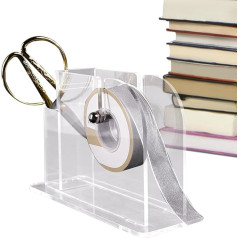 Farbbandspender, Farbbandhalter - Transparentes Band-Aufbewahrungsregal,Mehrzweck-Aufkleberrollenspender, Bandaufbewahrung, Organisationsregal für Kranzherstellungszubehör