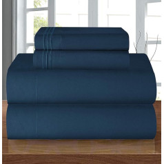 Elegant Comfort Luxury Soft 1500 Thread Count Egyptian Quality 3-Piece Sheet Wrinkle and Fade Resistant Bedding Set, Deep Pocket