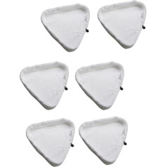 Haogo Steam Mop Pads 6 Pack Universal Washable Triangle Microfiber Cleaning Pads Washable Cloths for X5 Steam Cleaner and H2O