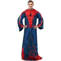 Northwest Spider-Man Spidey Webs Adult Silky Comfortable Throw Blanket with Sleeves, 122 x 180 cm