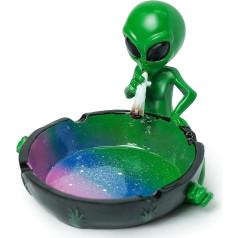 YIANI Alien Smoke Ashtray, Galaxy Inspired Alien Smoke Ashtray, 4 Inch, Multi-Colour