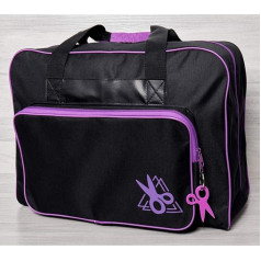 Sewing Machine Bag: Black/Purple