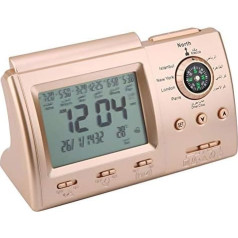 Hztyyier Islamic Azan Alarm Clock Muslim Prayer Alarm Clock Digital LCD Automatic Islamic Table Clock Azan Clock Time Reminder with Pen