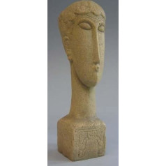 Modigliani Kopf mit Inschrift - Museumsshop (Replikat) #08 nach Amedeo Modigliani