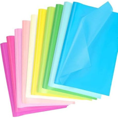 120 Sheets of Coloured Tissue Paper 35x50cm 10 Assorted Pastel Colours Tissue Paper Bulk Pack for Gift Bags, Crafts, Wrapping, Gift Wrapping, Gift Wrapping, Plain Gift Arts