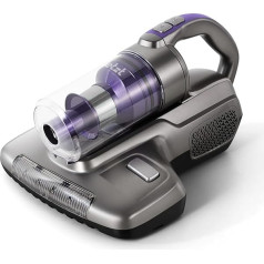 Jetzt - J7 Mite Vacuum Cleaner for Mattresses with UV Light and Vibration, 400 W Mattress Vacuum Cleaner 15 KPa Suction Power, Removes 99.9% Allergens from Beds, Sofas, Pet Hair, HEPA Filter, 5 m