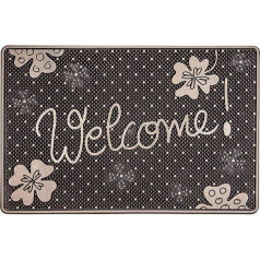 CarFashion pur|sc Rap Clean Design Doormat/Door mat – door mat – door mat indoor and outdoor use, TPE/vc 100% Sustainable Beautiful Bronze Finish, 60 x 40 cm