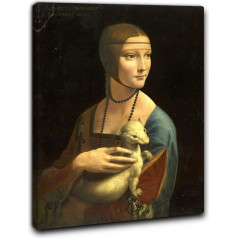 Niik Quadro the Dama with the Earth by Leonardo da Vinci - Clear Autumn - Print on Canvas