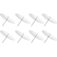 EXCEART Pillar Candle Plate 8 Pack Metal Candle Holder Fixing Tool