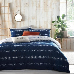 furn. Arabi Duvet Cover Set, Polycotton, Indigo, King Size
