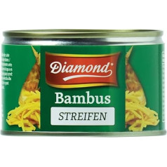 DIAMOND Bamboo Strips, Pickled Asia Vegetables in Jar, Suitable for Wok Dishes, Low Carb - 1 x 227 g