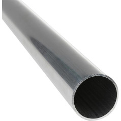 Aluminium tube made of AlMgSi0.5 aluminium tube aluminium profile round tube model making up to 1.5 m 110 x 5 mm x 1,000+-5 mm