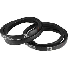 sourcing map Pack of 2 V-Belts 45 Inch Inner Circumference A1143/A45, A-Profile Drive Belt Rubber for Resistance to Water