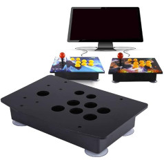Arcade Game Kit USB Encoder with Low Delay PC Joystick DIY Controller Black Acrylic Disc for Arcade Games