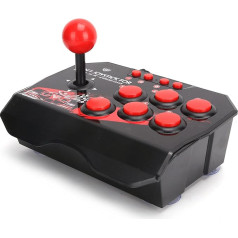 Tefola Arcade Fight Stick Wired Arcade Joystick Wired Fight Stick Wired Arcade Joystick Accessories for Arcade Games for Switch/PC/PS3