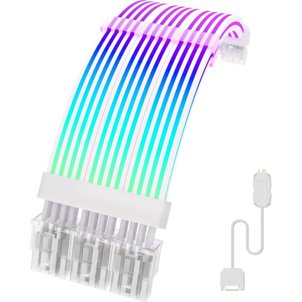 Sirlyr RGB PC Cable, Grass Trimmer, 3 x 8 Pin Extension Cable, PC Graphics Card Power Supply, 5V 3-Pin ARGB Power Supply Cable