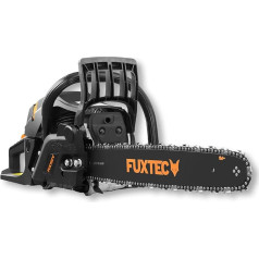 Fuxtec Petrol Chainsaw FX-KS255 - Chainsaw 2.3 kW 54 cc Engine Capacity & Easy Start - Blade Length 46 cm incl. Blade Guard & Carry Bag
