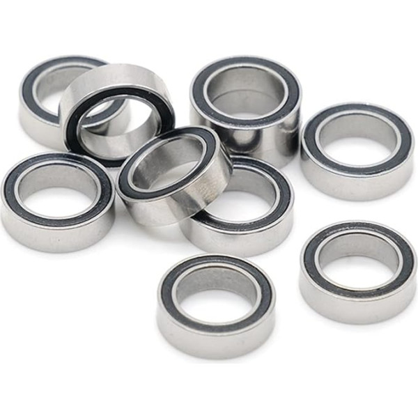 BUTPDYPEP MR128RS Bearing 10 Pieces 8 x 12 x 3.5 mm ABEC-7 Hobby Electric RC Car Truck MR128 RS 2RS Ball Bearing MR128-2RS